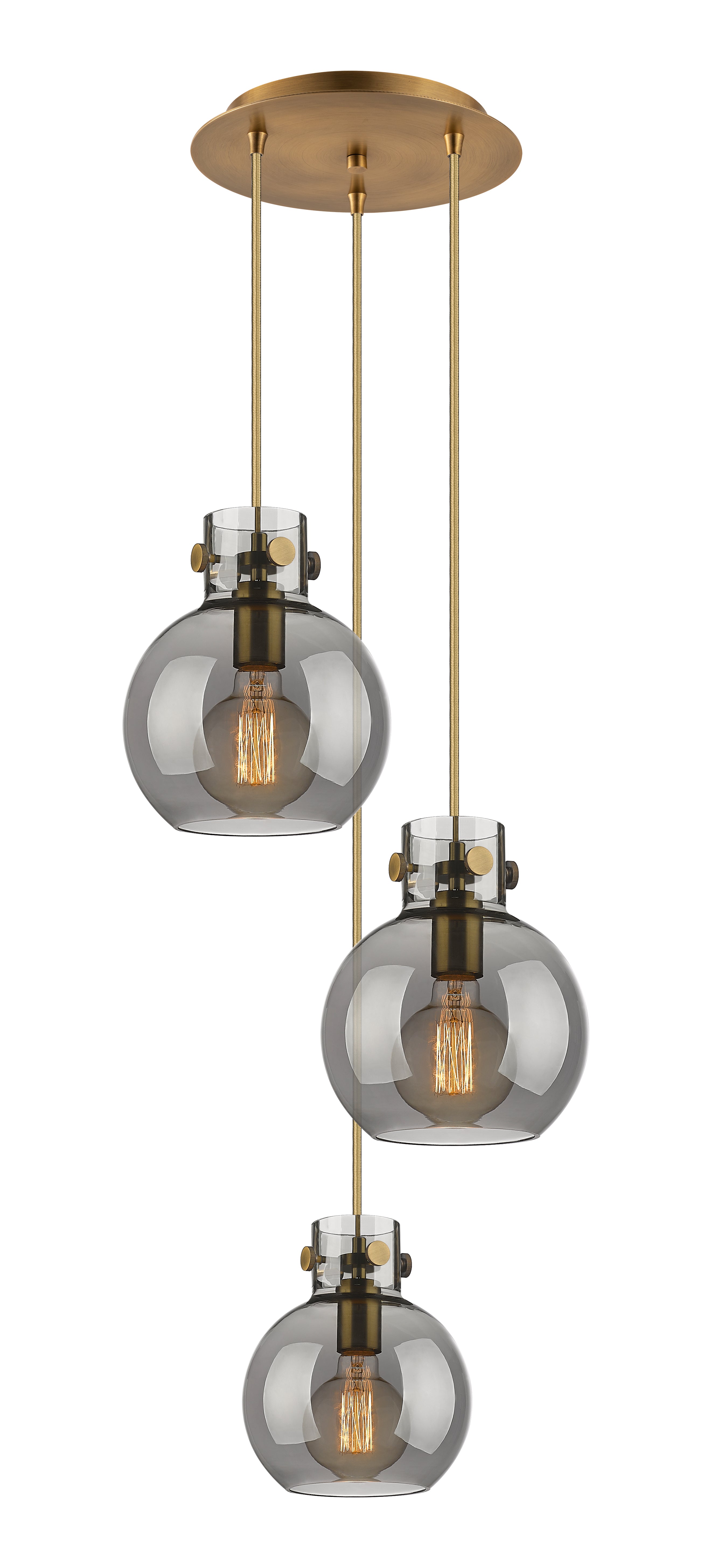 Downtown Urban Multi Pendant Brushed Brass