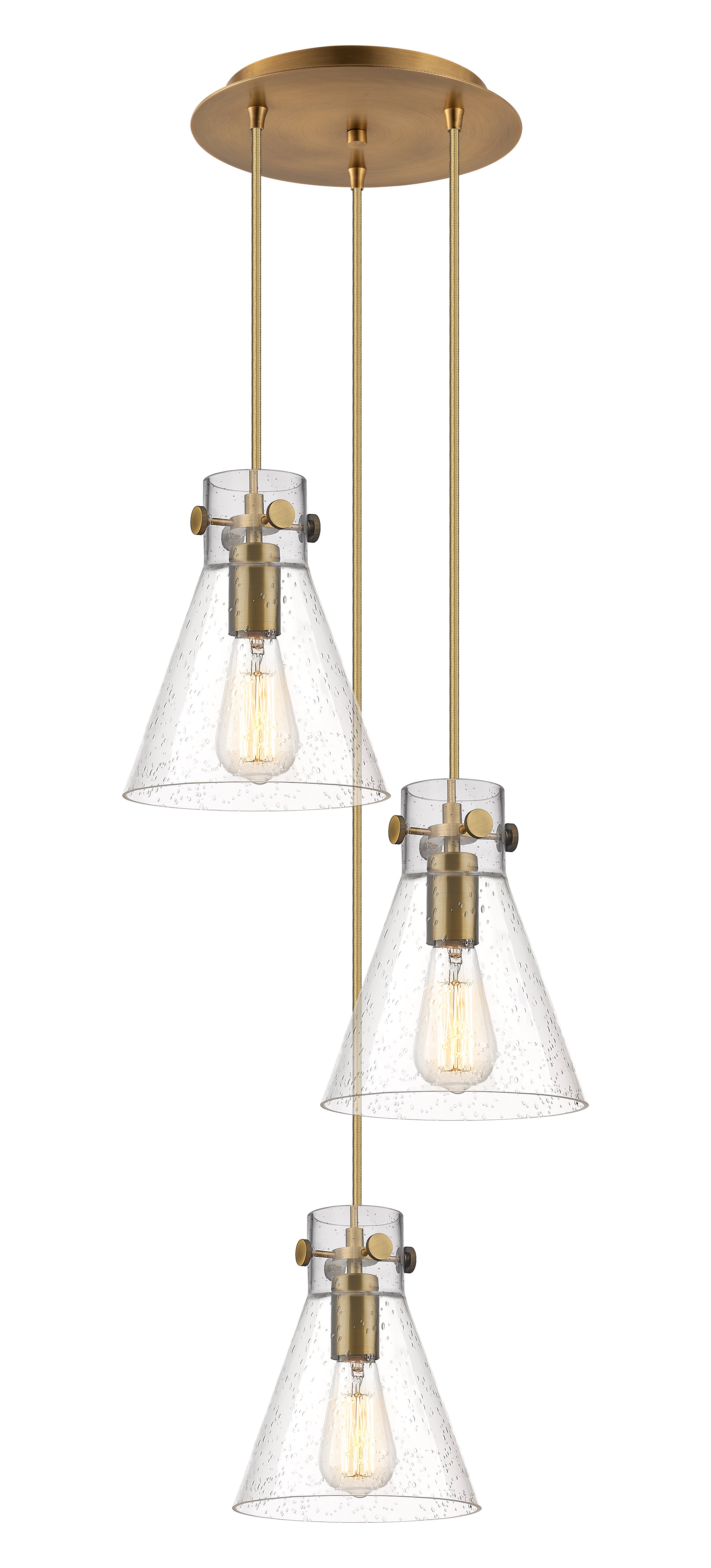 Downtown Urban Multi Pendant Dimmable Brass