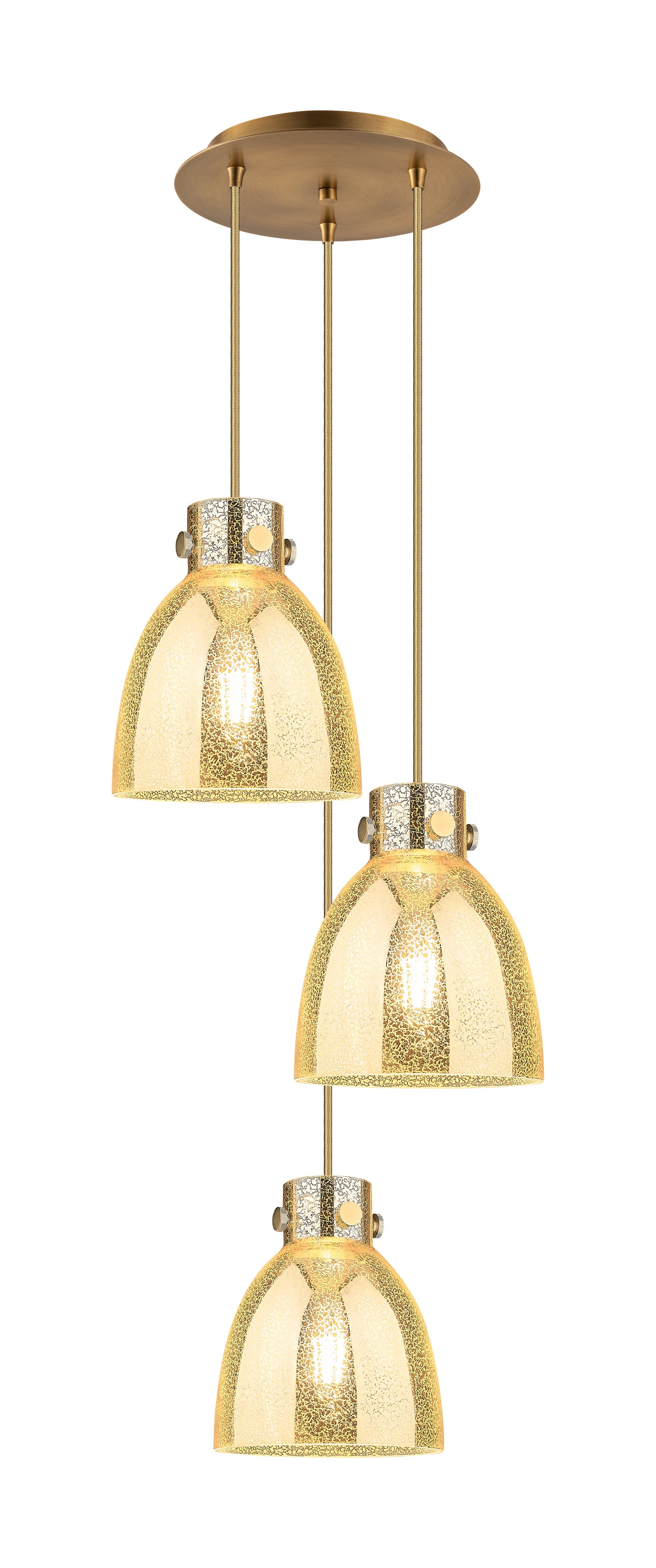 Downtown Urban Multi Pendant Brushed Brass
