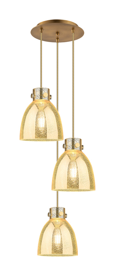 Downtown Urban Multi Pendant Brushed Brass