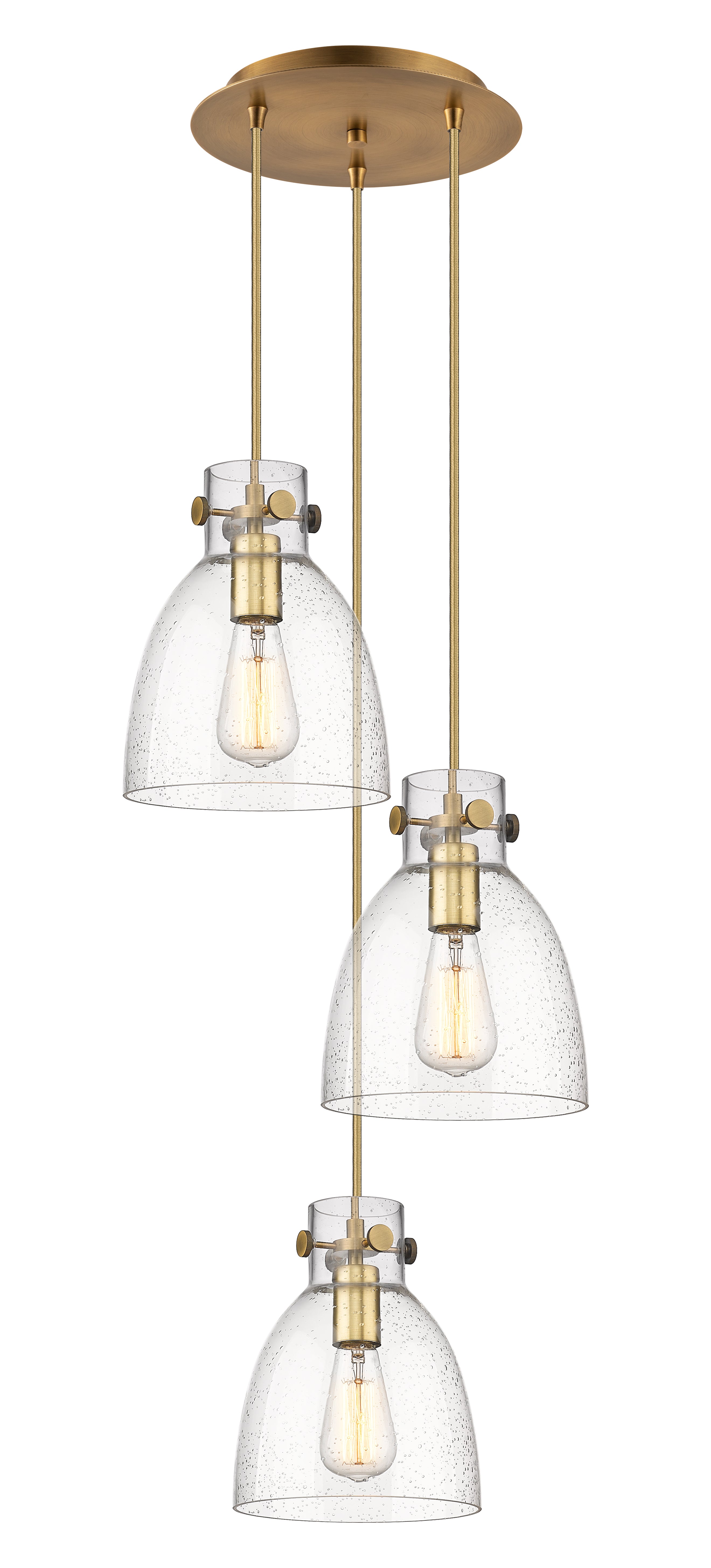 Downtown Urban Multi Pendant Brushed Brass