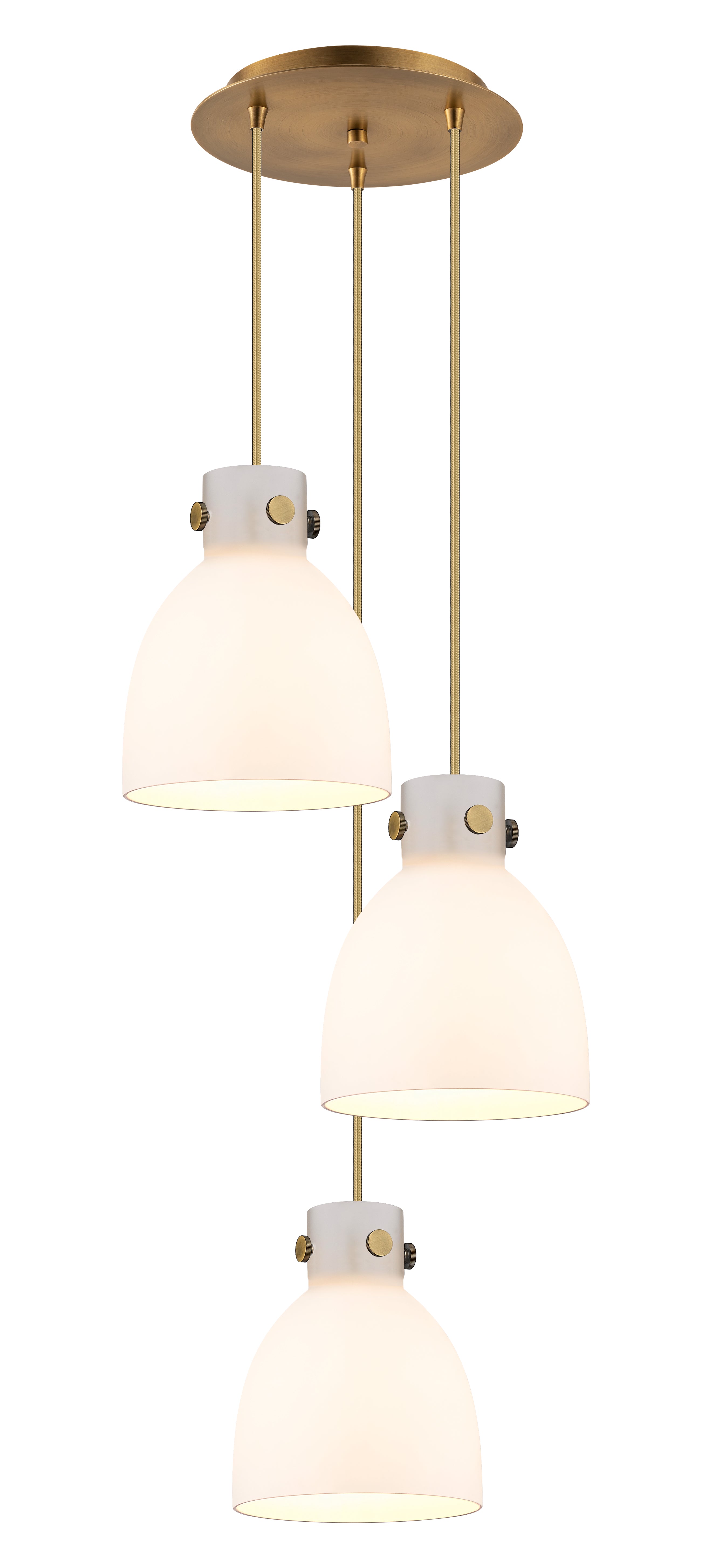 Downtown Urban Multi Pendant Brushed Brass