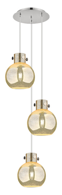 Downtown Urban Multi Pendant Brushed Brass