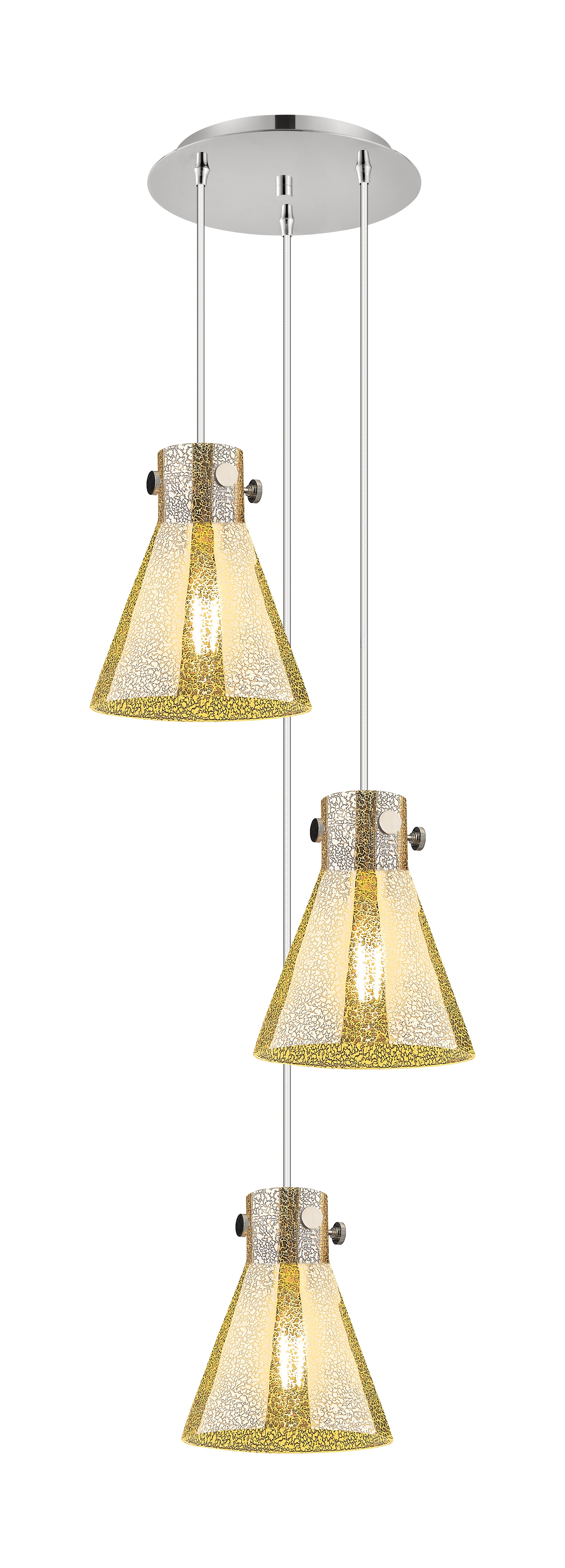 Downtown Urban Multi Pendant Dimmable Brass