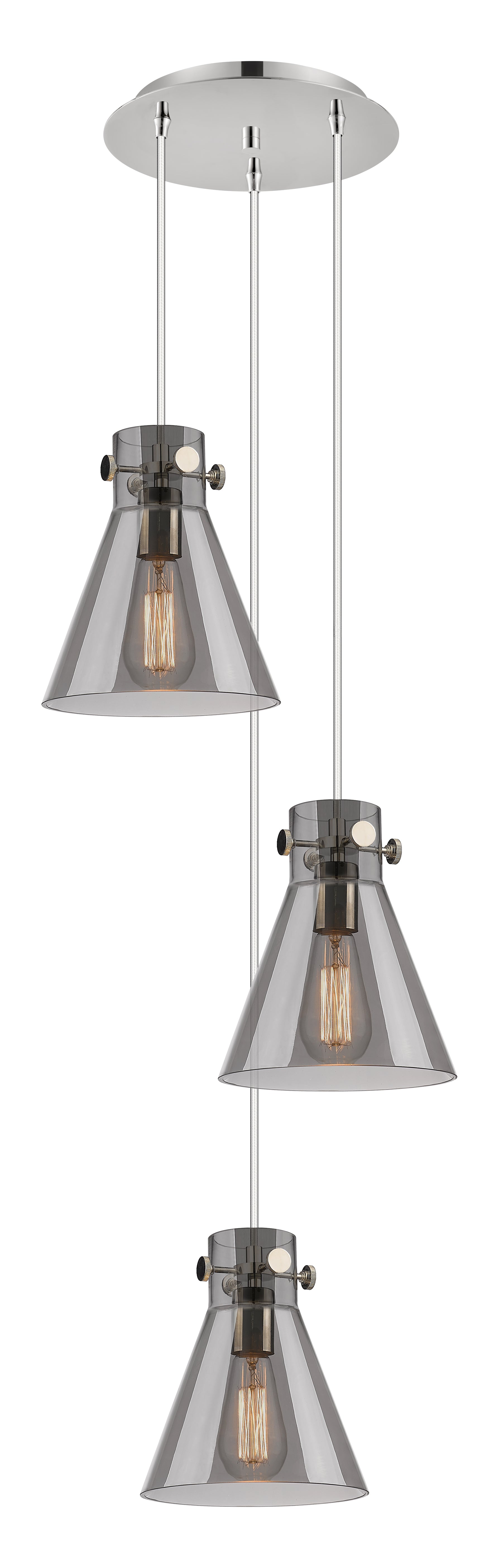 Downtown Urban Multi Pendant Dimmable Brass