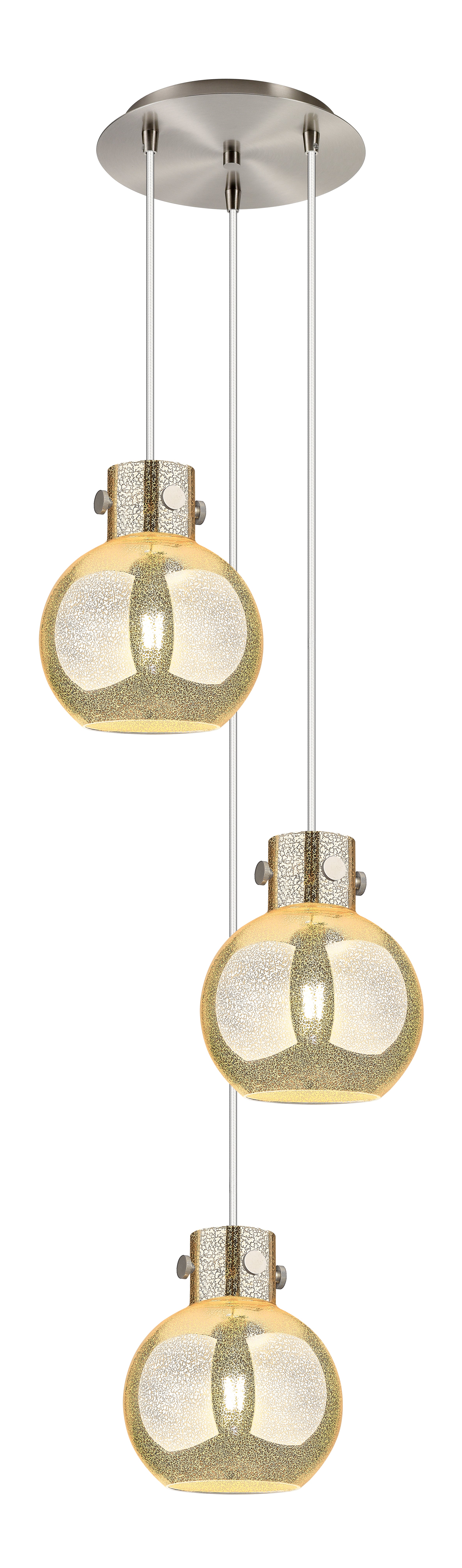 Downtown Urban Multi Pendant Brushed Brass