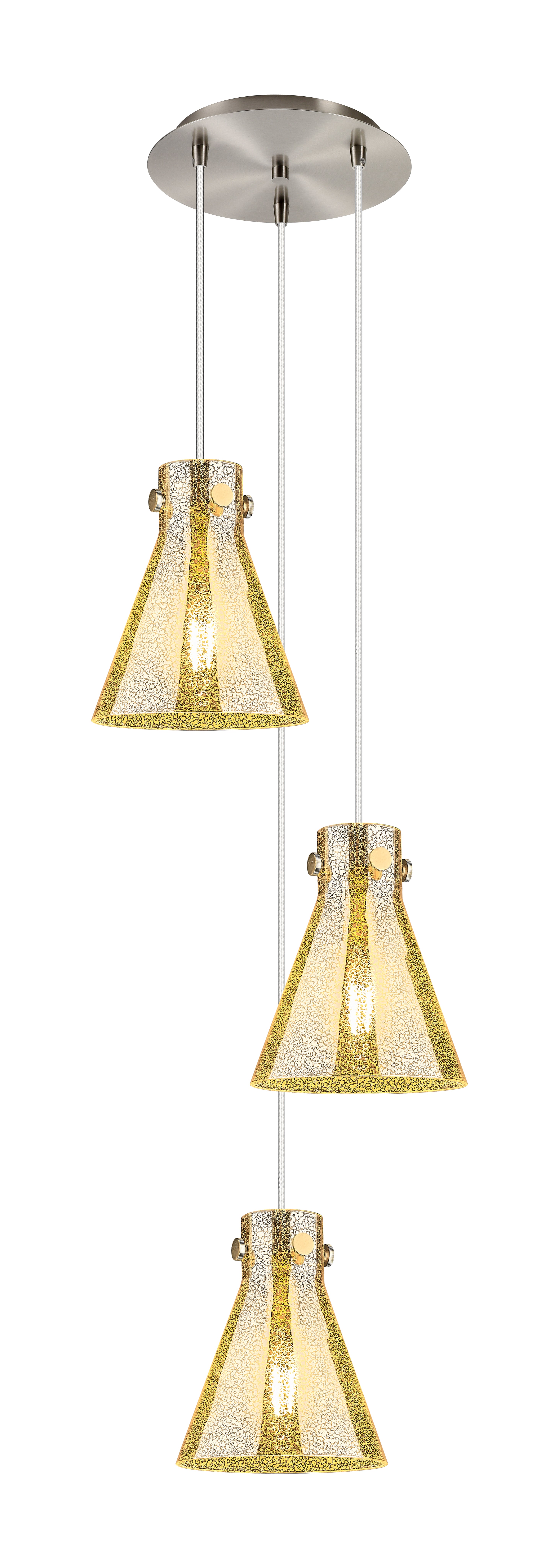 Downtown Urban Multi Pendant Dimmable Brass