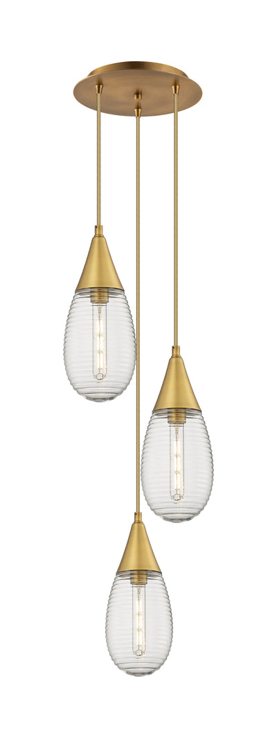 Downtown Urban Multi Pendant Brushed Brass
