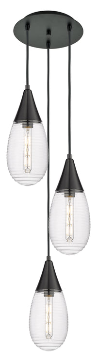 Downtown Urban Multi Pendant Brushed Brass