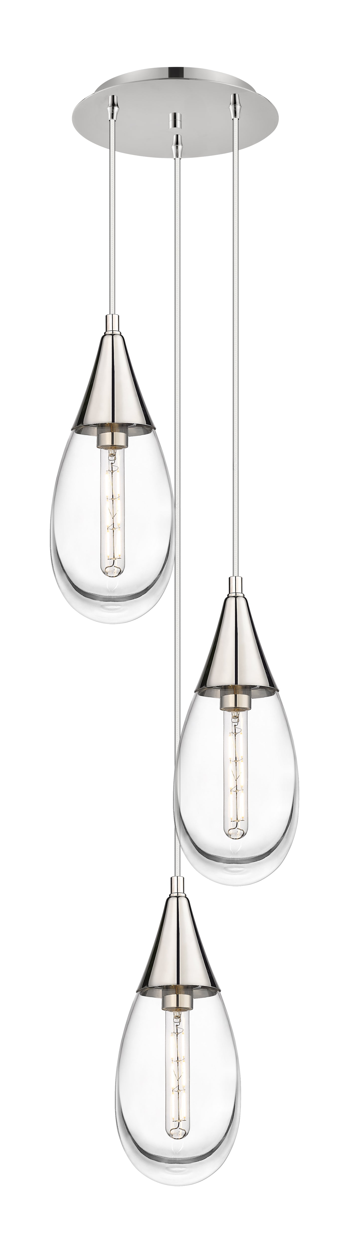 Downtown Urban Multi Pendant Brushed Brass