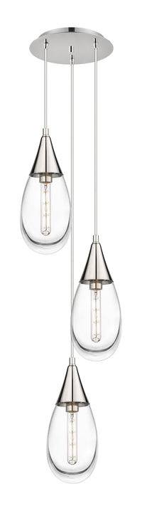 Downtown Urban Multi Pendant Brushed Brass