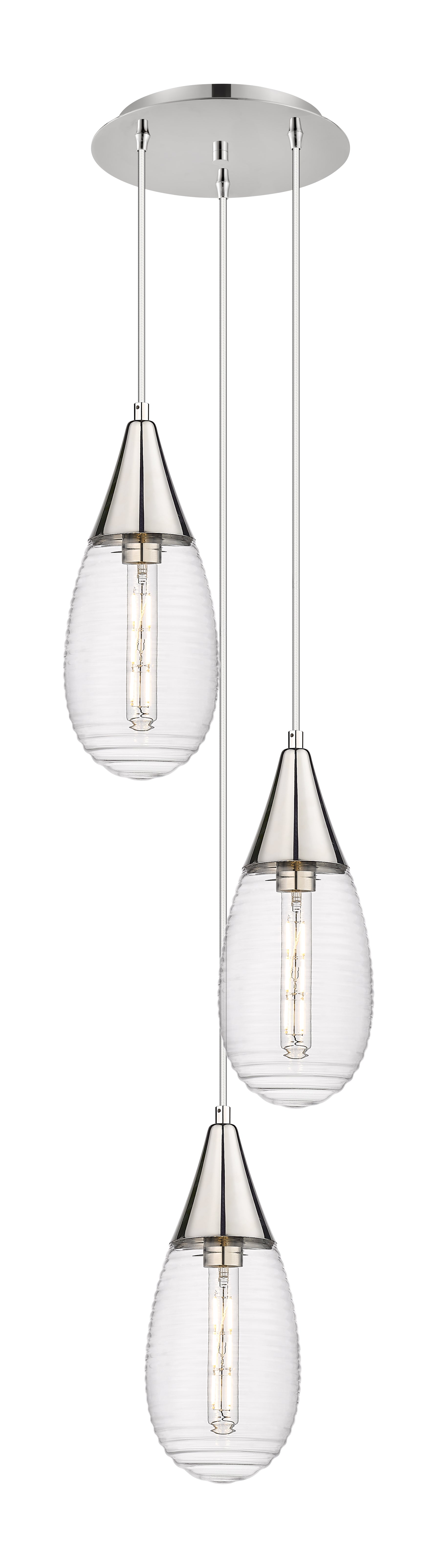 Downtown Urban Multi Pendant Brushed Brass