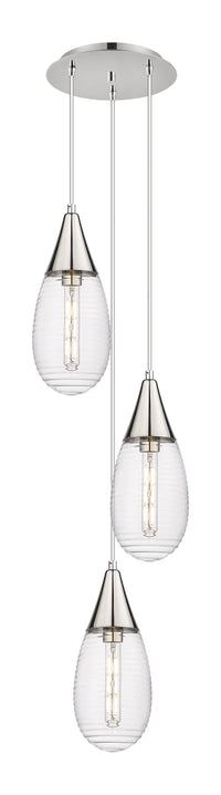 Downtown Urban Multi Pendant Brushed Brass
