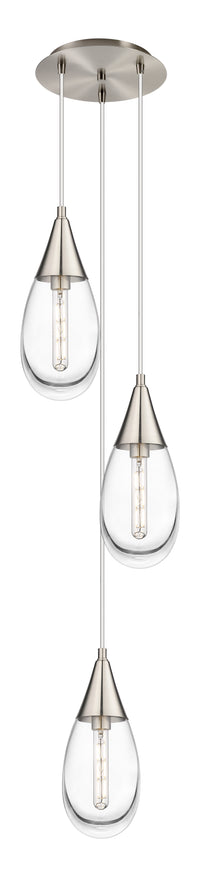 Downtown Urban Multi Pendant Brushed Brass