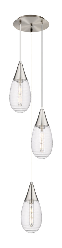 Downtown Urban Multi Pendant Brushed Brass