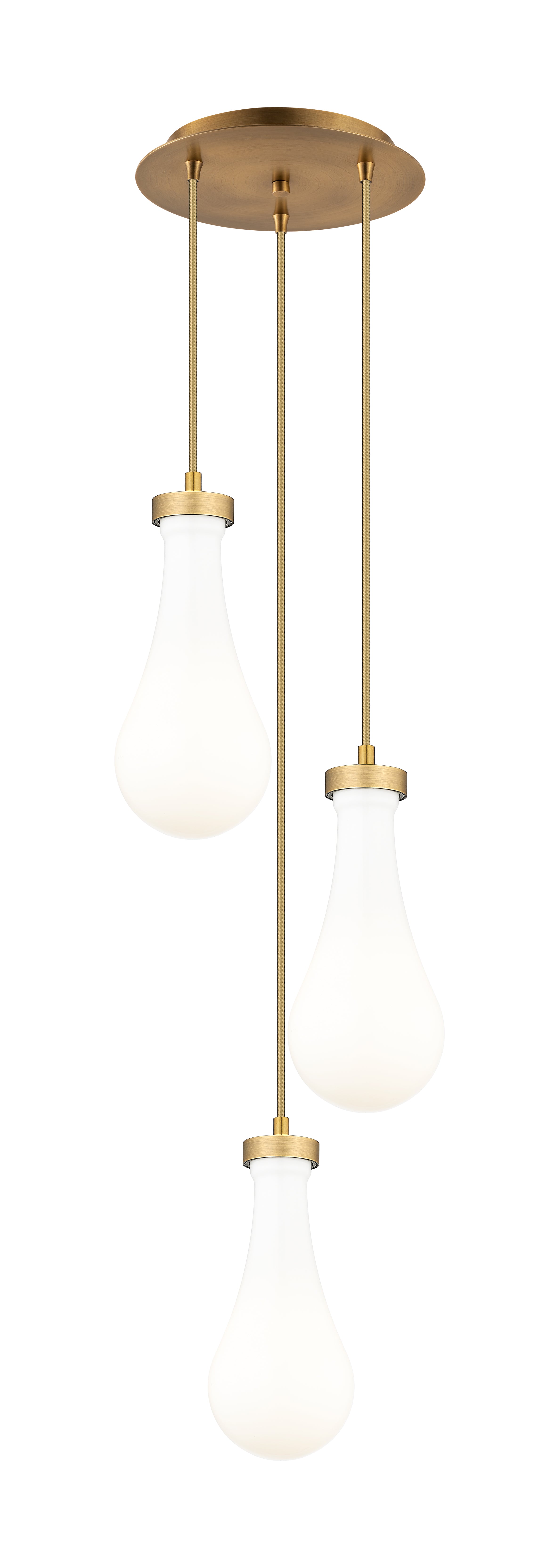 Downtown Urban Multi Pendant Brushed Brass