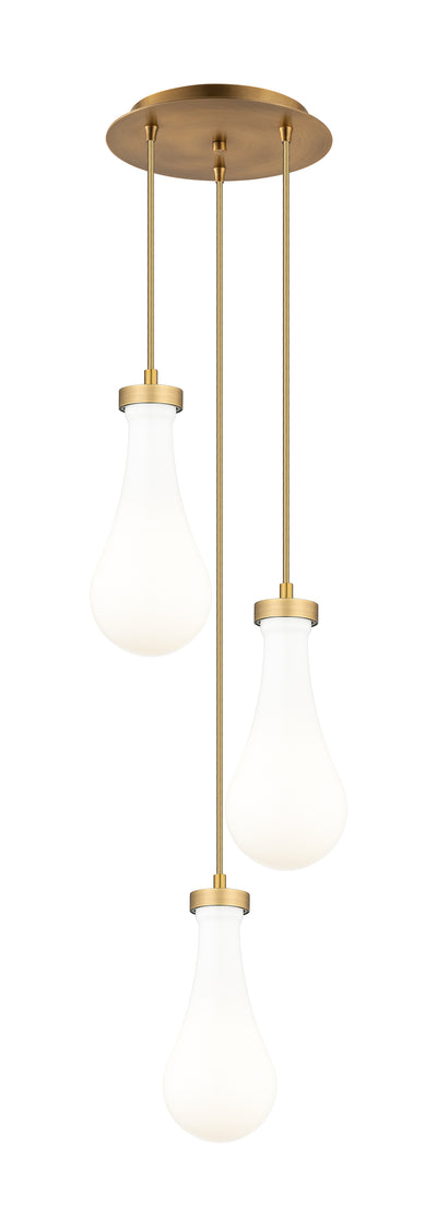 Downtown Urban Multi Pendant Brushed Brass