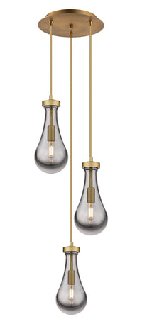 Downtown Urban Multi Pendant Brushed Brass