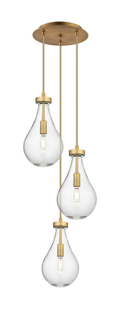 Downtown Urban Multi Pendant Brushed Brass