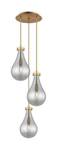 Downtown Urban Multi Pendant Brushed Brass