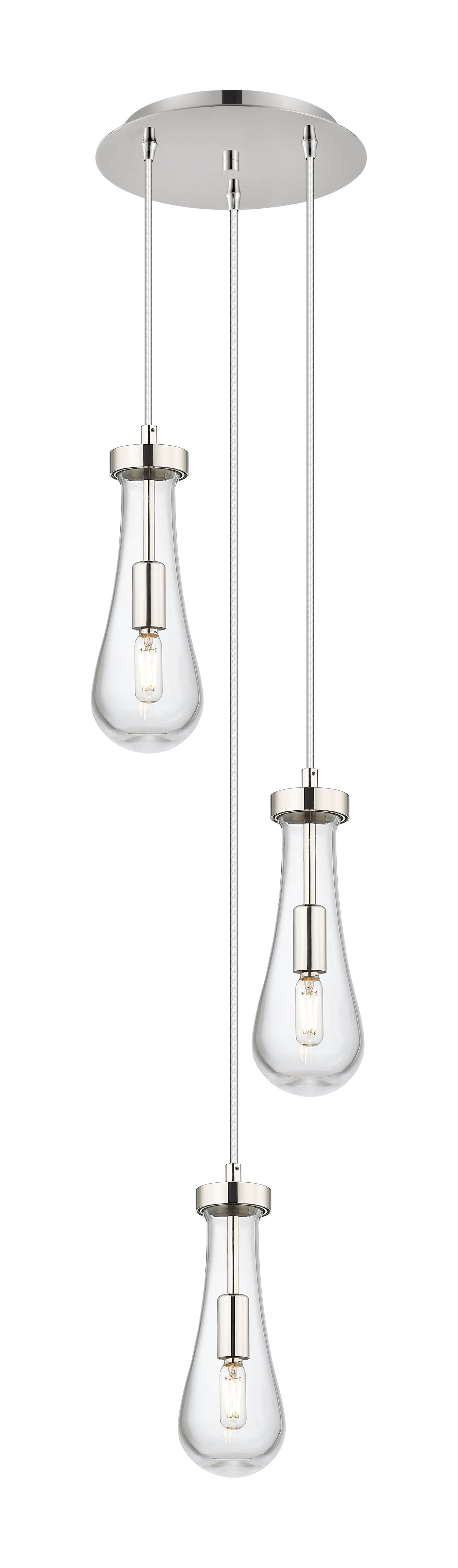 Downtown Urban Multi Pendant Brushed Brass