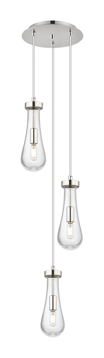 Downtown Urban Multi Pendant Brushed Brass