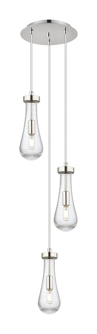 Downtown Urban Multi Pendant Brushed Brass