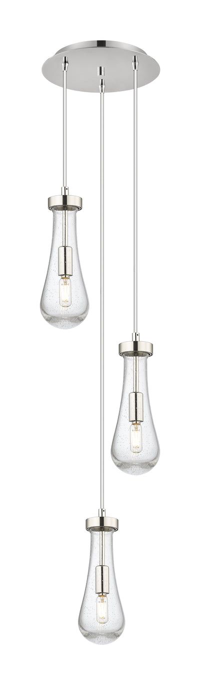 Downtown Urban Multi Pendant Brushed Brass