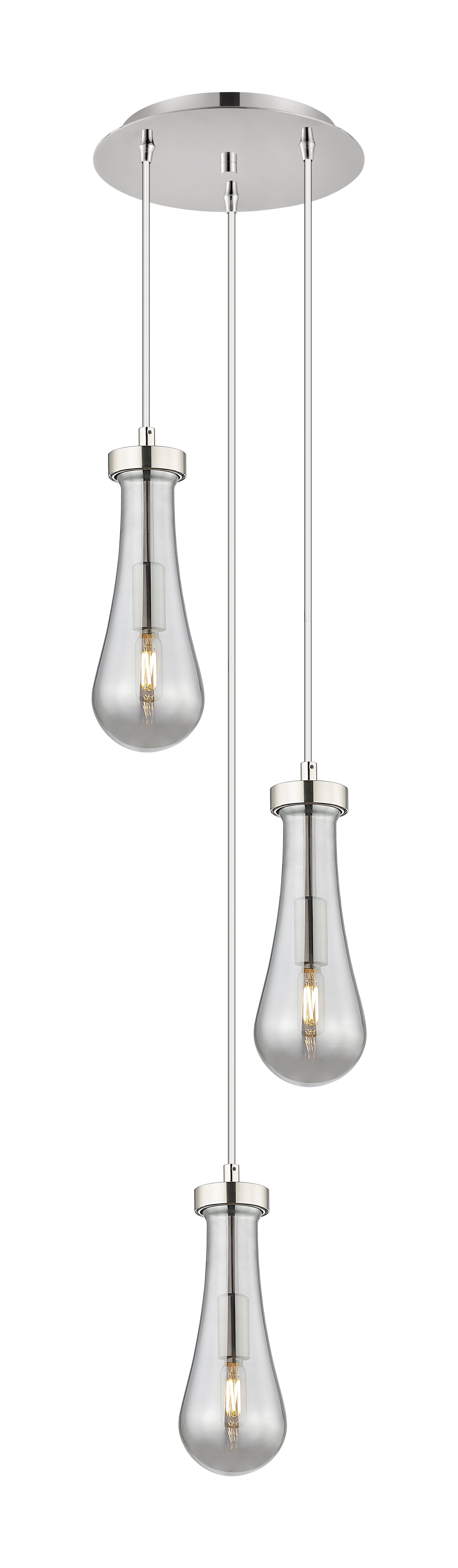 Downtown Urban Multi Pendant Brushed Brass
