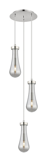 Downtown Urban Multi Pendant Brushed Brass