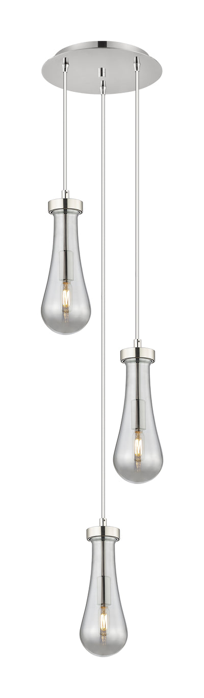 Downtown Urban Multi Pendant Brushed Brass