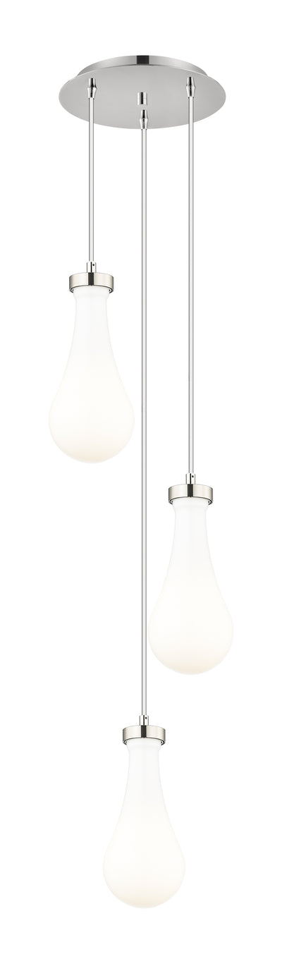Downtown Urban Multi Pendant Brushed Brass