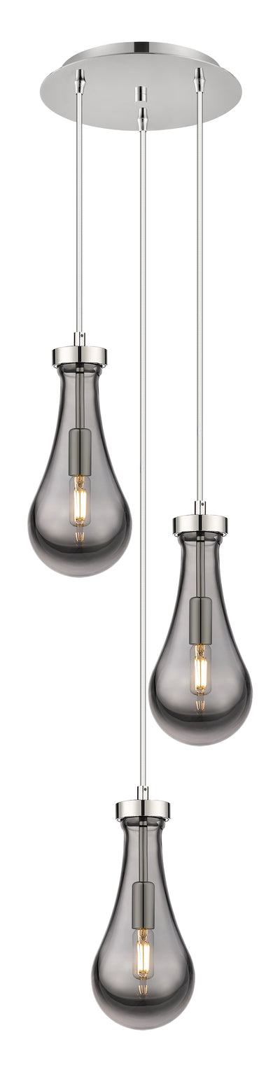 Downtown Urban Multi Pendant Brushed Brass