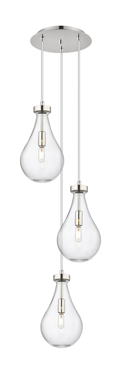 Downtown Urban Multi Pendant Brushed Brass