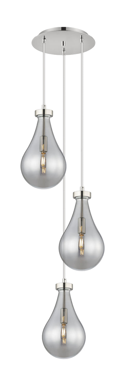Downtown Urban Multi Pendant Brushed Brass