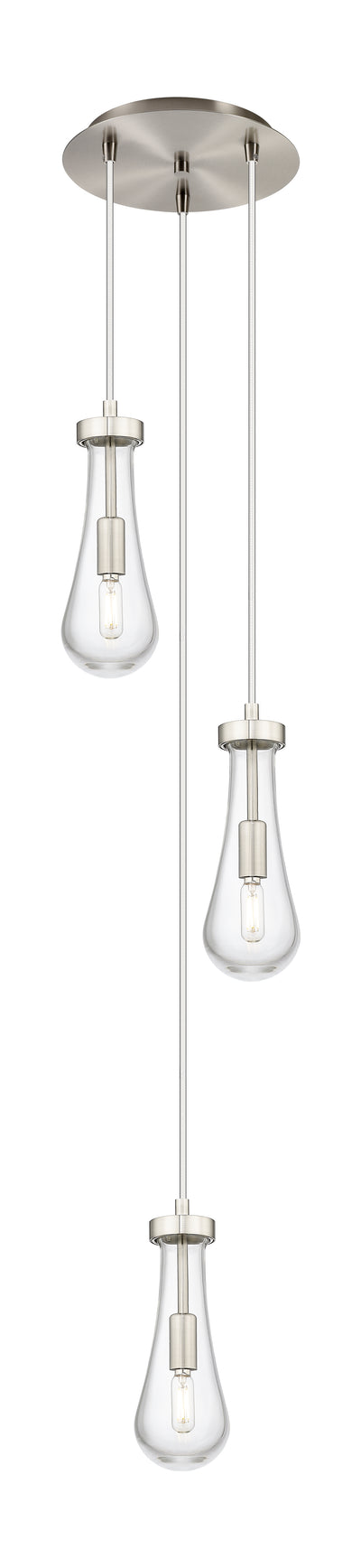 Downtown Urban Multi Pendant Brushed Brass