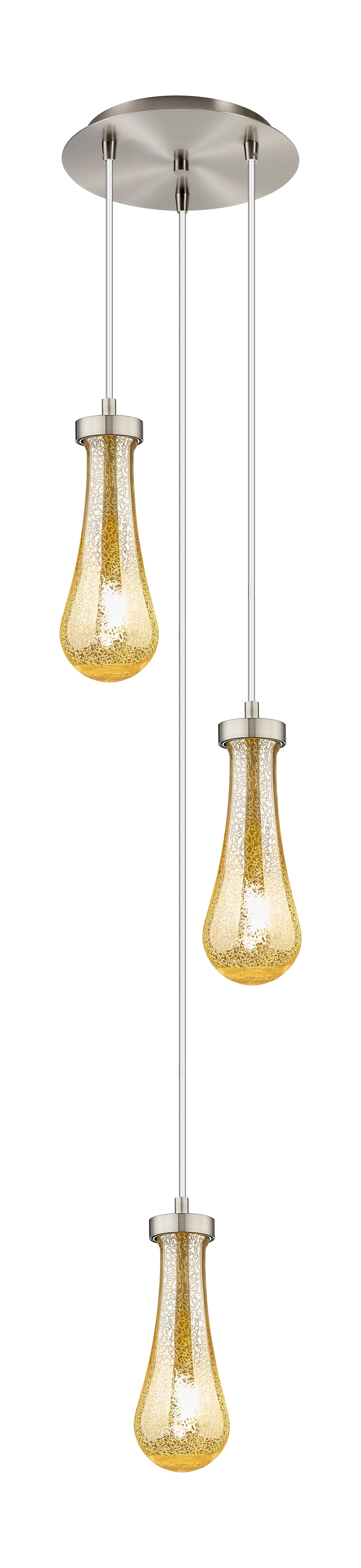 Downtown Urban Multi Pendant Brushed Brass