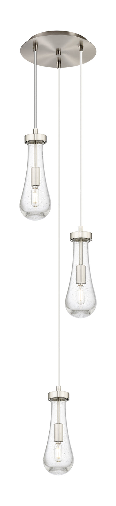 Downtown Urban Multi Pendant Brushed Brass