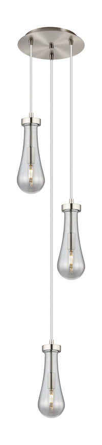 Downtown Urban Multi Pendant Brushed Brass