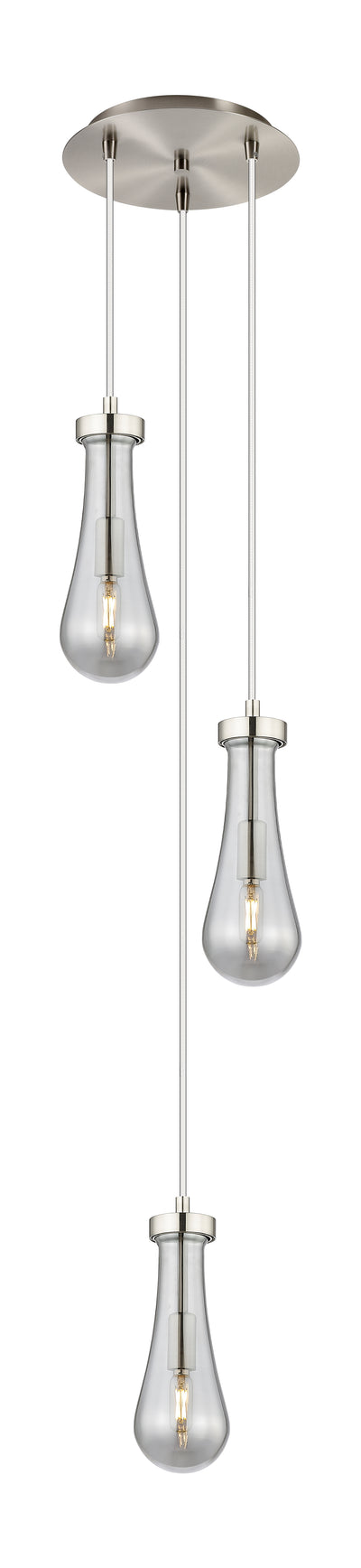 Downtown Urban Multi Pendant Brushed Brass