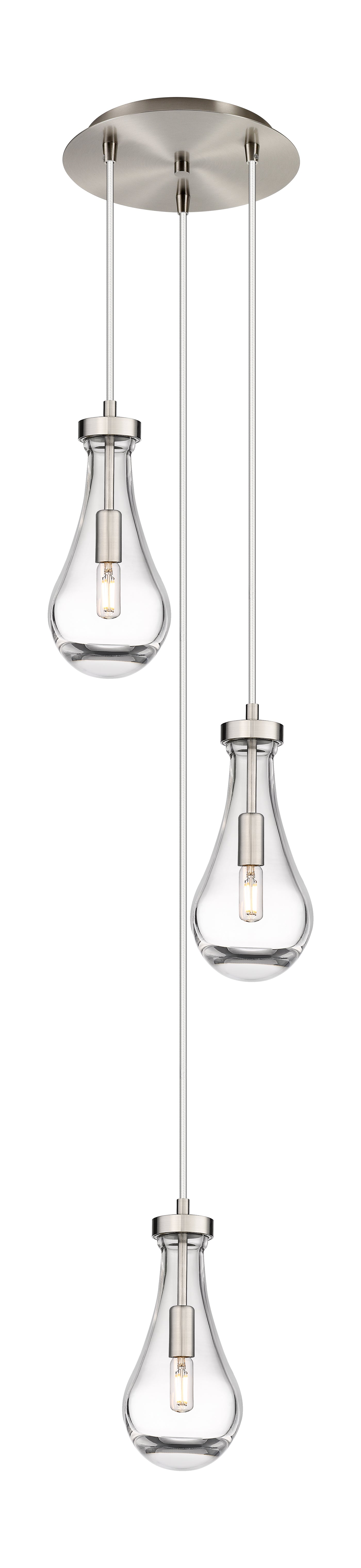 Downtown Urban Multi Pendant Brushed Brass