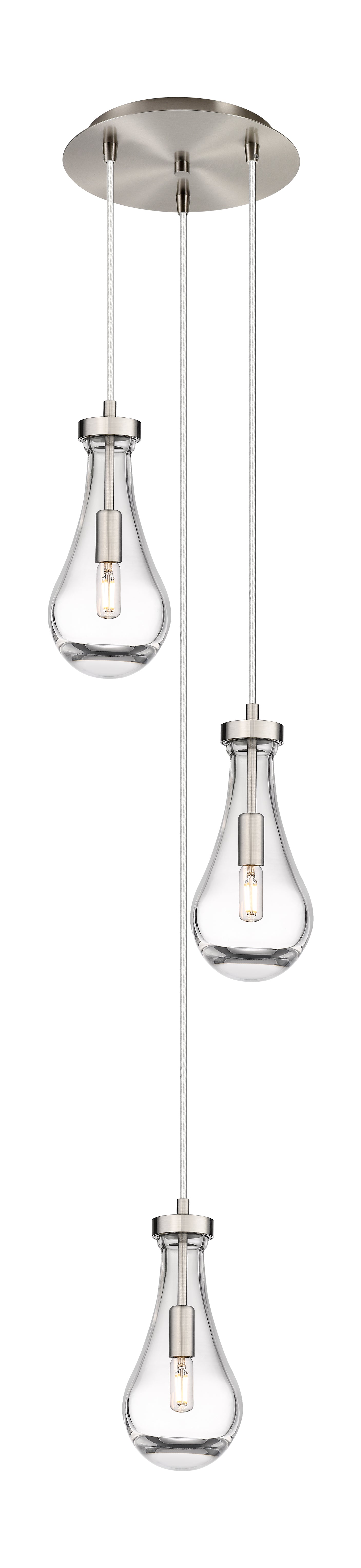 Downtown Urban Multi Pendant Brushed Brass