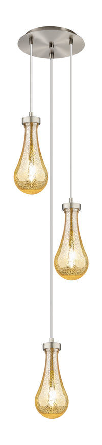 Downtown Urban Multi Pendant Brushed Brass