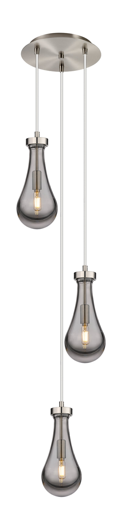 Downtown Urban Multi Pendant Brushed Brass