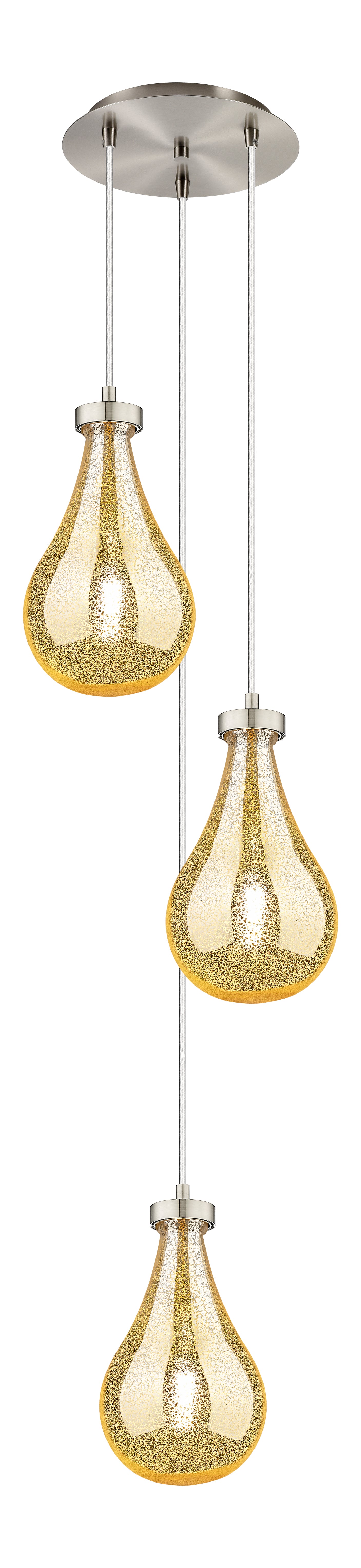 Downtown Urban Multi Pendant Brushed Brass