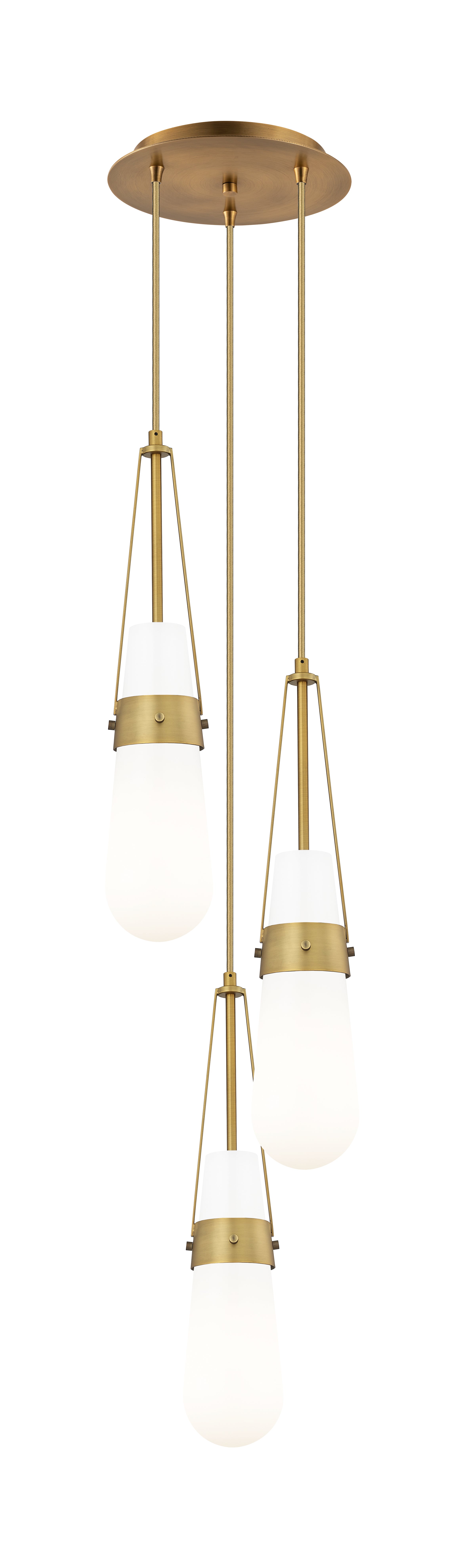 Downtown Urban Multi Pendant Brushed Brass