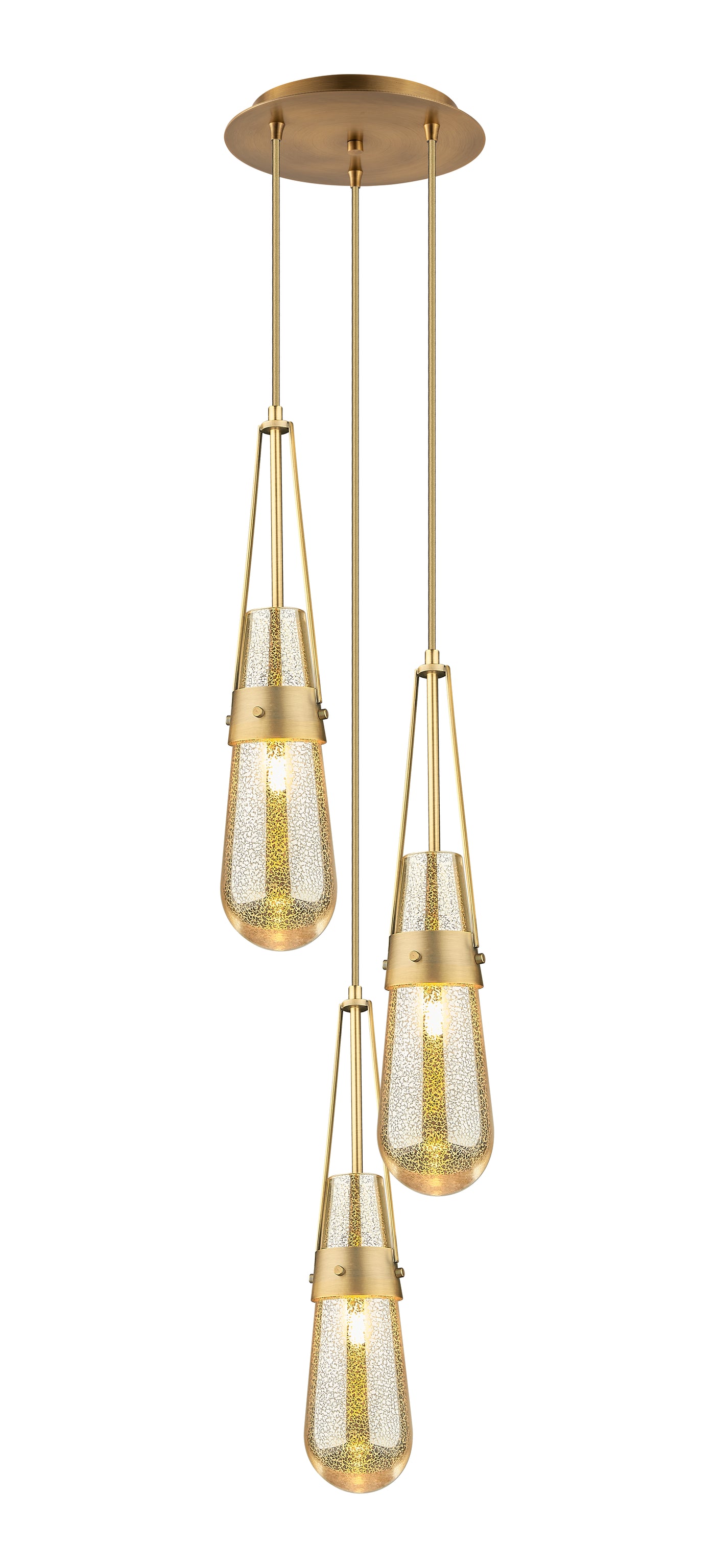 Downtown Urban Multi Pendant Brushed Brass