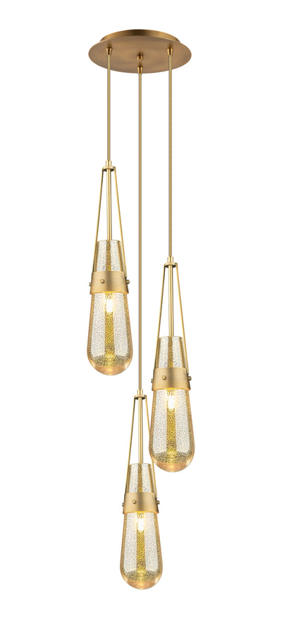 Downtown Urban Multi Pendant Brushed Brass