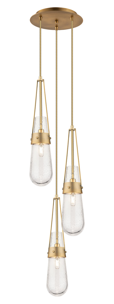 Downtown Urban Multi Pendant Brushed Brass