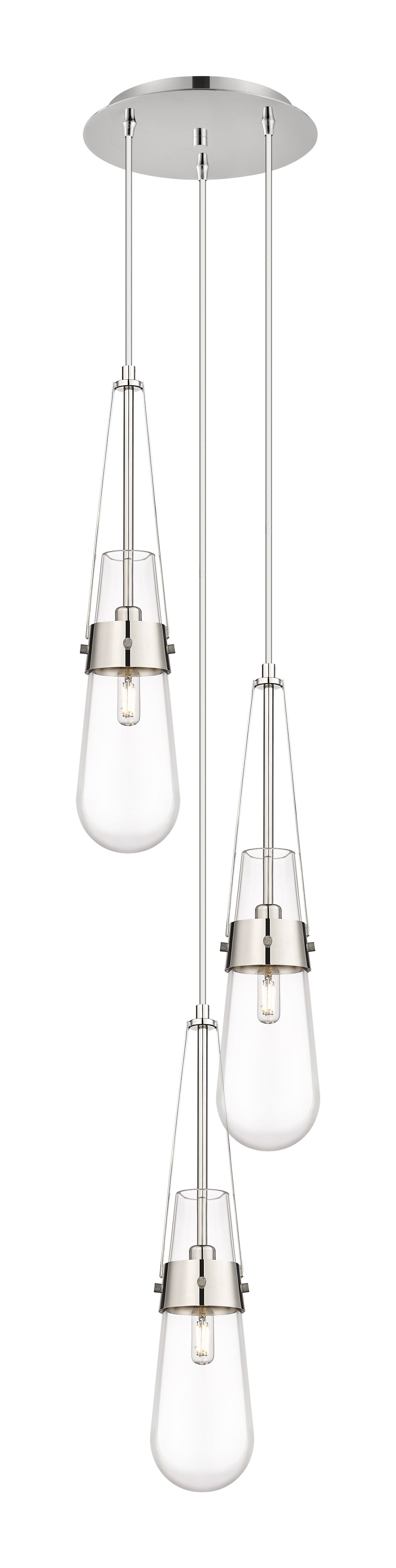 Downtown Urban Multi Pendant Brushed Brass